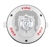 SYSTEM SENSOR  SPSCWK               Speaker Strobe, Standard-candela, Outdoor, Ceiling Mount, with Backbox, White