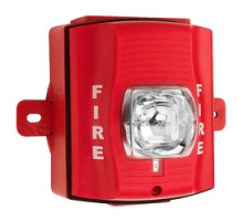 SYSTEM SENSOR  SRK               Strobe, Standard-candela, Outdoor, Wall Mount, with Backbox, Red
