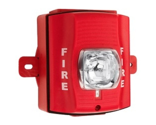 SYSTEM SENSOR  SRK               Strobe, Standard-candela, Outdoor, Wall Mount, with Backbox, Red