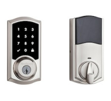 KWIKSET  99160-031      916 Touchscreen Electronic UL Deadbolt featuring SmartKey Security and ZigBee Technology in Satin Nickel
