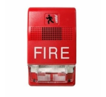 KIDDE COMMERCIAL  EG1RF-VM               Strobe Wall Mount, Red- Candela Rating 15-110