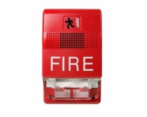 KIDDE COMMERCIAL  EG1RF-VM               Strobe Wall Mount, Red- Candela Rating 15-110