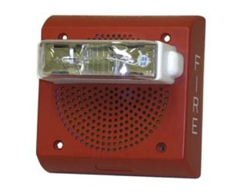 WHEELOCK  ET70WP-24185W-FR               SPEAKER STROBE 1/8-8W RED   24VDC 185 CD WEATHERPROOF   WALL MOUNT ONLY
