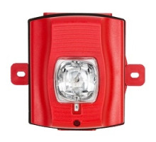 SYSTEM SENSOR  SRK-P               Strobe, Standard-candela, Outdoor, Wall Mount, with Backbox, Red, Plain