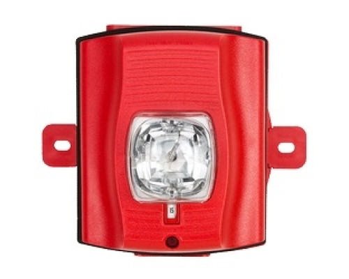 SYSTEM SENSOR  SRK-P               Strobe, Standard-candela, Outdoor, Wall Mount, with Backbox, Red, Plain