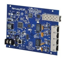ALTRONIX  NETWAY4EB      Single 1G Fiber SFP, 4 port 10/100 PoE/PoE+ configurable for 2x 60W Hi-PoE; Hardened, Switch Board Only, LINQ