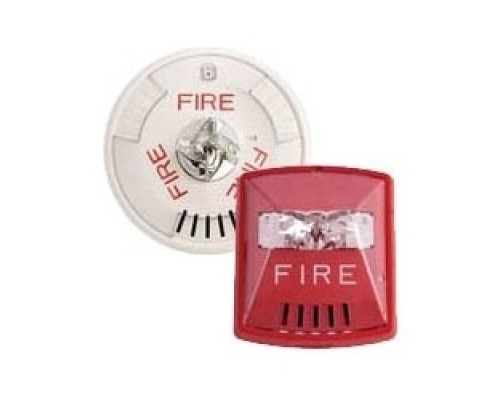 WHEELOCK  HSW               Exceder Horn Strobe, 12/24 VDC, 90/95/99 dB, Wall Mount, White