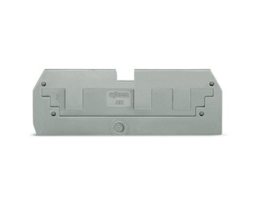 WAGO CORPORATION  282-358      STEP-DOWN COVER PLATE W/ 3-COND 282-681 TERM BLKS 1MM THICK, GRAY