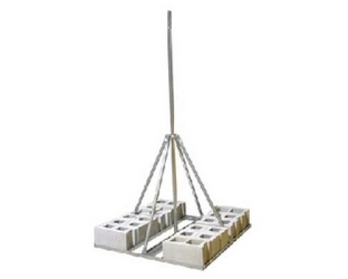 WADE ANTENNA LTD 99528504 NPRM-3   Economical light duty Non Penetrating Roof Mount. 16 gauge steel with 2 U-Bolts to secure the mast.