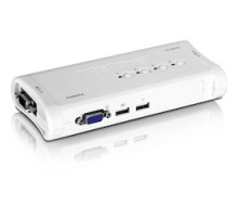 TRENDNET  TK-407K      KVM Switch Kit, 4-Port, USB 1.1, VGA Connector, 2048 x 1536 Resolution, 3.2