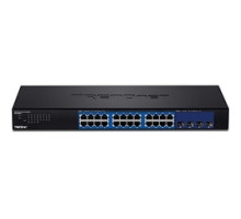 TRENDNET  TEG-30284      28-port Web Smart Switch with 24 x Gigabit Ports and 4 x 10G SFP+ Slots