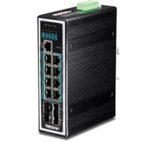 TRENDNET  TI-PG1284I      12-Port Industrial Gigabit L2 Managed PoE+ DIN-Rail