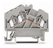 WAGO CORPORATION  280-641      3-conductor Through Terminal Block; 2.5 mm2; Center Marking; For Din-rail 35 X 15 And 35 X 7.5; CAGE CLAMP