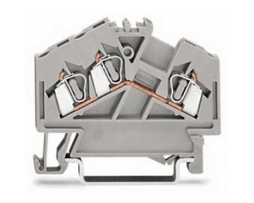 WAGO CORPORATION  280-641      3-conductor Through Terminal Block; 2.5 mm2; Center Marking; For Din-rail 35 X 15 And 35 X 7.5; CAGE CLAMP