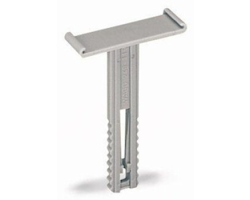 WAGO CORPORATION  249-119      Group Marker Carrier Adjustable In Height; For 1 Marker Card Or Self-adhesive Label And Transparent Protection Covers; 10 mm Wide; Snap-on Type And Adjustable In Height From 43.5 mm To 59.5 mm In 249-116 And 249-117 E