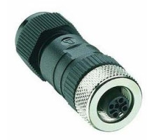 LUMBERG AUTOMATION  600003557      DeviceNet, 5-pole, female field attachable M12 connector with screw terminal connection, cable outlet suitable for THIN DeviceNet cable, DeviceNet color coding