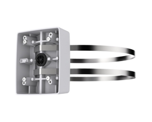 AXIS COMMUNICATIONS  5507-341  T91A57      T91A57 Pole Mount 60-400 mm for T91G61 Wall Mount and T98A Surveillance Cabinet Series, Aluminum, Stainless Steel Straps