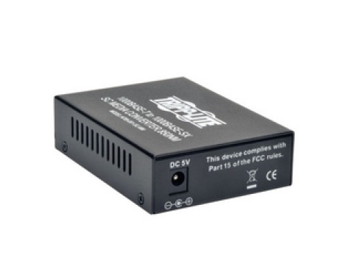 TRIPP LITE  N785-001-SC-MM      Gigabit Multimode Fiber to Ethernet Media Converter, 10/100/1000 SC, 550 m, 850 nm