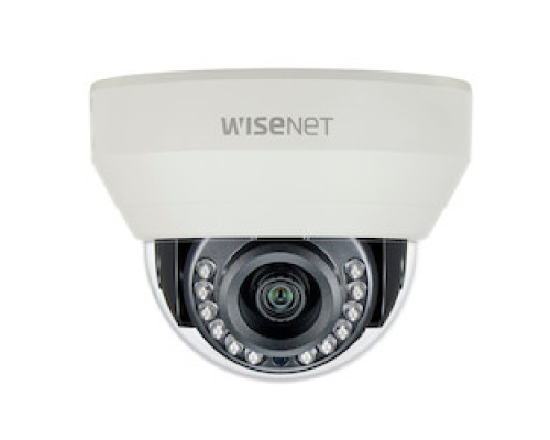 HANWHA VISION  HCD-7020RA               4MP Analog HD+ Indoor Dome 4.0 mm fixed lens. 12VDC IR distance 25m
