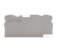 WAGO CORPORATION  2004-1391      End And Intermediate Plate, 1 mm Thick, Gray