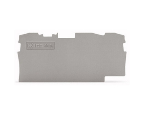 WAGO CORPORATION  2004-1391      End And Intermediate Plate, 1 mm Thick, Gray