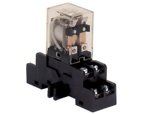 ALTRONIX  RDC12      Relay and Base Module, 12VDC, DPDT Contacts @ 10A - 220VAC/28VDC, DIN Rail Mountable