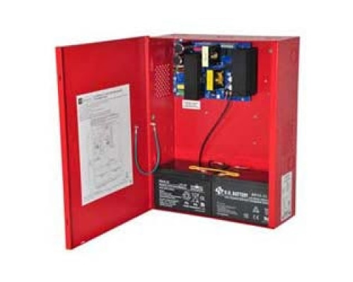 ALTRONIX  AL1024ULXR      Power Supply Charger, Single Fused Output, 24VDC @ 10A, 115VAC, Red BC400 Enclosure