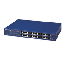 NETGEAR  JGS524      24-port 10/100/1000BASE-T unmanaged rack-mount switch