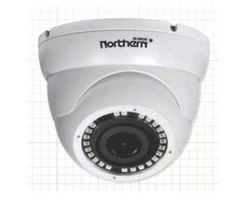 NORTHERN VIDEO  HDDWIDE               Eyeball Camera, 4-in-1, Full HD, TVI, CVI, AHD, 960H Analog, Outdoor, Day/Night, 1920 x 1080p Resolution, 60’ IR LED Range, 2.5 MM Lens, 12 Volt DC, IP66, Aluminum, White