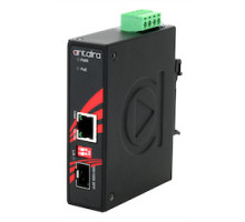 ANTAIRA TECHNOLOGIES LLC IMP-C1000-SFP   Compact Industrial Gigabit PoE+ Ethernet-to-Fiber Media Converter, 1 10/100/1000TX PSE: 30W to 1 100/1000 SFP Slot