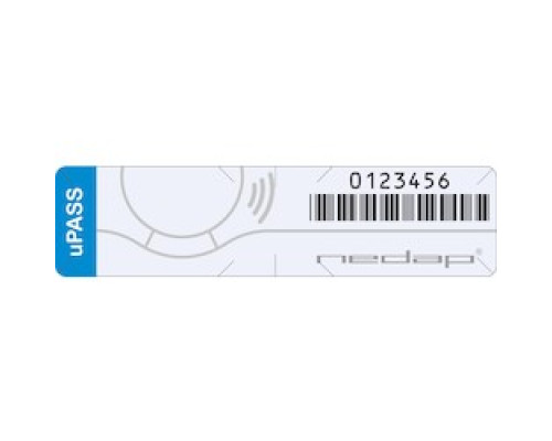 NEDAP  9224718      Windshield Vehicle Identification Tag, IP54, 106.5 MM Length x 28.5 MM Width, Polyester, White, 10 Pack