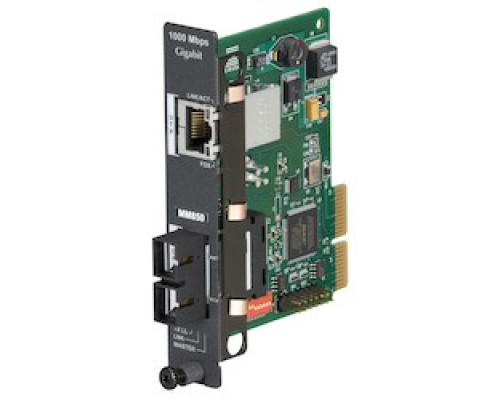 BLACK BOX NETWORK SERVICES LGC5108C-R4   Gigabit Ethernet 1000-Mbps Managed Media Converter - 1000-Mbps Copper to 1000-Mbps Multimode Fiber, 850nm, 0.3km, SC