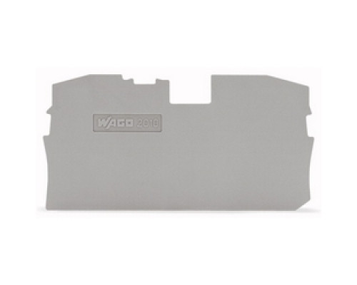 WAGO CORPORATION  2010-1291      End And Intermediate Plate, 1 mm Thick, Gray