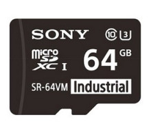 SONY  SR-64VMA               IP Camera SD Card, MicroSD, U3, MLC NANA Flash Memory, Class 10, UHS Class I, 64 GB, 95 Mbps Read Speed, 60 Mbps Write Speed, For IP Security Camera