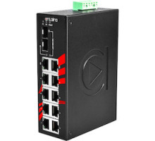 ANTAIRA TECHNOLOGIES LLC LNX-1002C-SFP-T   10-Port Industrial Gigabit Unmanaged Ethernet Switch, w/8 10/100Tx + 2 Gigabit Combo 2 10/100/1000 RJ45, and 2 100/1000 SFP Slot ; EOT: -40 - 75C