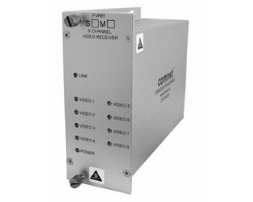 COMNET COMMUNICATION NETWORKS  FVT81M1      8-channel Digitally Encoded Video Transmitter, MM, 1 Fiber