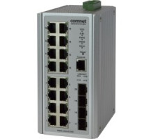 COMNET COMMUNICATION NETWORKS CNGE20FX4TX16MS   All Gigabit Managed Ethernet Switch with 16 10/100/1000TX + 4 100/1000FX SFP Ports