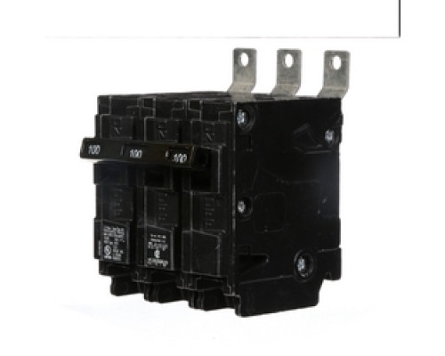 SIEMENS  US2:B3100      Molded Case Circuit Breaker, Common Trip, Thermal Magnetic, Low Voltage, Panelboard Mount, 3 Pole, 240 Volt AC, 100A, 10 kA Interrupting Rating