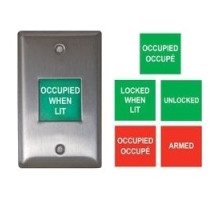 CAMDEN DOOR CONTROL CM-AF500        LED Annunciator, Illuminated, 1-Gang, 12/30 Volt AC/DC, 50 Milliampere, 2-3/4