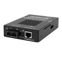 LANTRONIX  SBFTF1011-105-NA      Ethernet Media and Rate Converter, 10/100Base-TX to 100Base-FX, Multimode, ST, RJ45, 12 Volt DC, 0.8 Ampere, 3.25