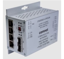 COMNET COMMUNICATION NETWORKS  CNGEMC4+2POEHO/M      10/100/1000 Mbps Intelligent Media Converter with Optional PoE+