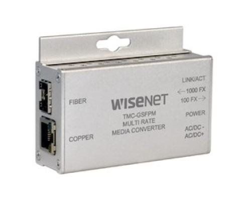 HANWHA VISION  TMC-GSFPPOEM      Mini 1000M Multi-Rate Media Converter