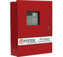 POTTER ELECTRIC 3992334 PFC-6006-R       Conventional Fire Panel, 120 Volt AC, 1 Amp, 6 Zone, 2 x 16 LCD With System LEDs Display