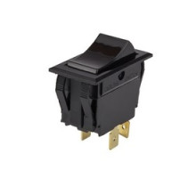 NSI INDUSTRIES  77010RQ      On-Off, DPST, No-Light Black QuikConnect Rocker Switch