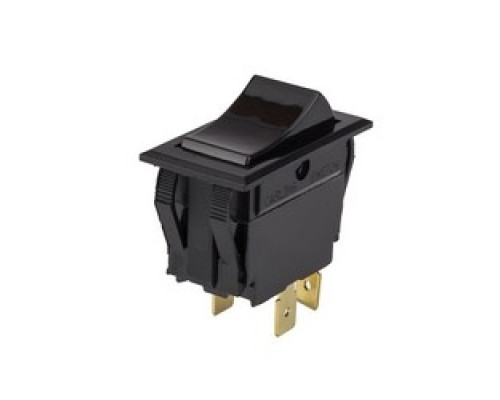 NSI INDUSTRIES  77010RQ      On-Off, DPST, No-Light Black QuikConnect Rocker Switch