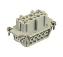 HARTING  09330102701  9330102701      Han E Female Insert: Han E 10 Position F Insert Screw