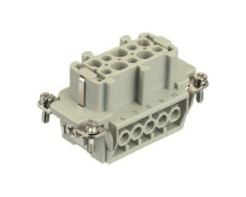 HARTING  09330102701  9330102701      Han E Female Insert: Han E 10 Position F Insert Screw