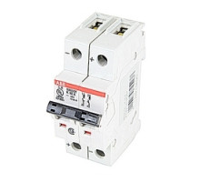 ABB  S202UDC-K10      DC Mini Breaker, 2 Pole, K Trip, 10A