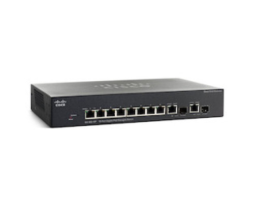 MUXLAB INC 500995   Cisco SG350-10P 10-port Gigabit PoE Managed Switch Preconfigured