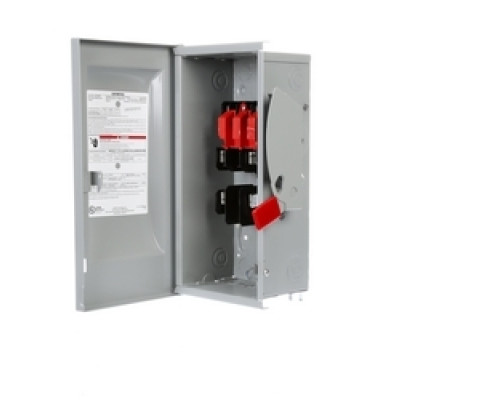 SIEMENS  US2:GF222N  GF222N      Safety Switch, General Duty, Fused, 240 Volt AC, 60A, 3 HP at 1 Phase, 7-1/2 HP at 3 Phase, 10 HP at 250 Volt DC, 2 Pole, 2 Fuse, 3 Wire, NEMA 1, For Indoor